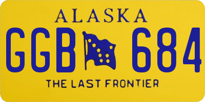 AK license plate GGB684