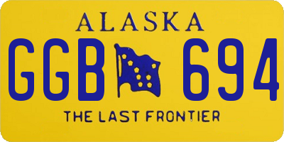 AK license plate GGB694