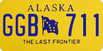 AK license plate GGB711
