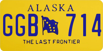 AK license plate GGB714