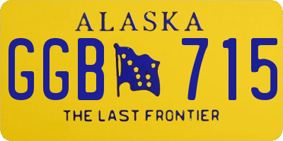 AK license plate GGB715