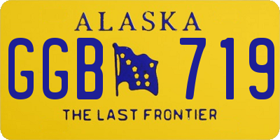 AK license plate GGB719