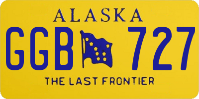 AK license plate GGB727