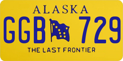 AK license plate GGB729