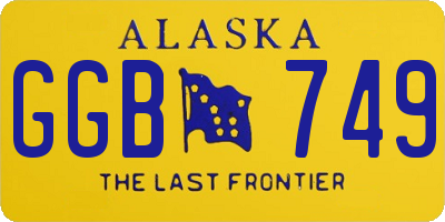 AK license plate GGB749
