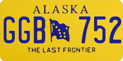 AK license plate GGB752