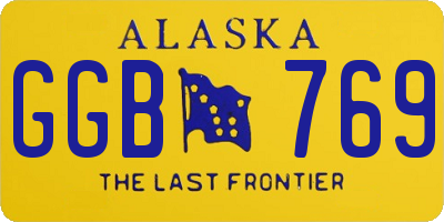 AK license plate GGB769