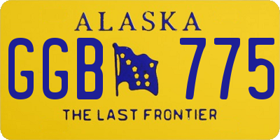 AK license plate GGB775