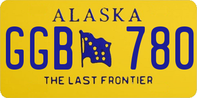 AK license plate GGB780