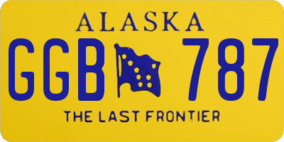 AK license plate GGB787