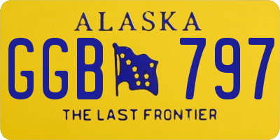 AK license plate GGB797