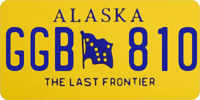 AK license plate GGB810