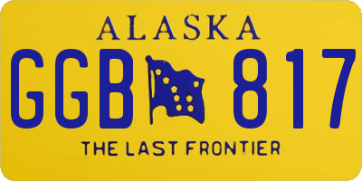 AK license plate GGB817