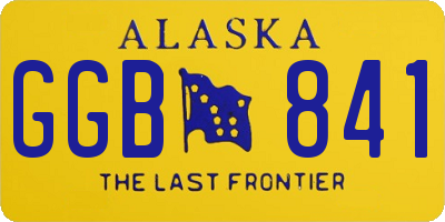AK license plate GGB841
