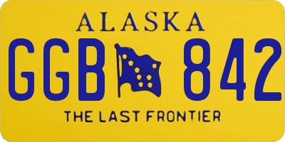 AK license plate GGB842