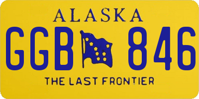 AK license plate GGB846