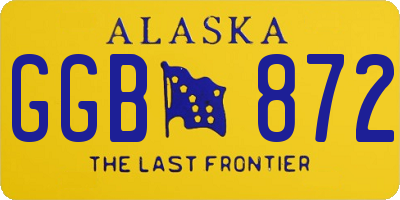 AK license plate GGB872