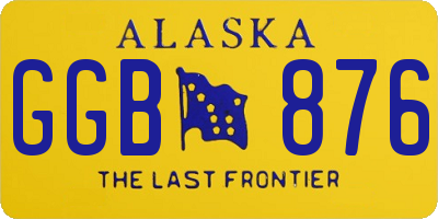 AK license plate GGB876
