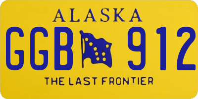 AK license plate GGB912