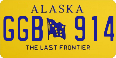 AK license plate GGB914