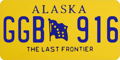 AK license plate GGB916