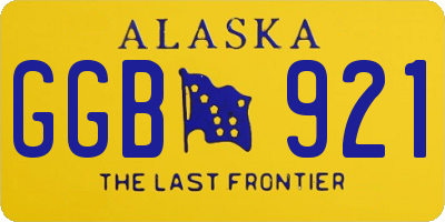AK license plate GGB921