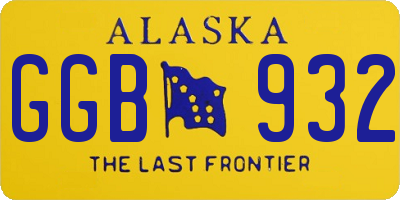 AK license plate GGB932