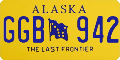 AK license plate GGB942