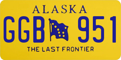 AK license plate GGB951