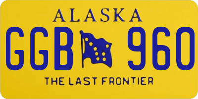 AK license plate GGB960