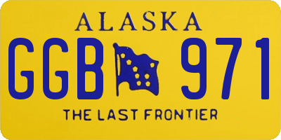 AK license plate GGB971