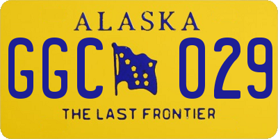AK license plate GGC029