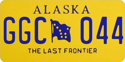 AK license plate GGC044