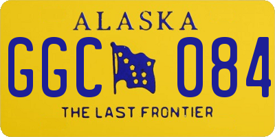 AK license plate GGC084