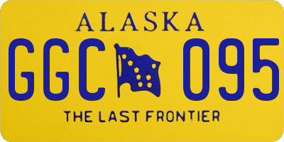 AK license plate GGC095