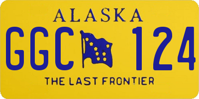 AK license plate GGC124