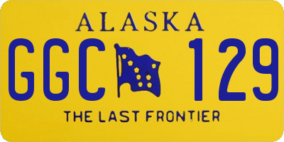 AK license plate GGC129