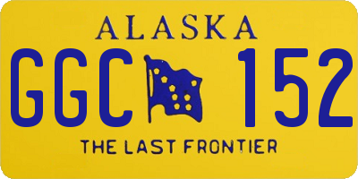 AK license plate GGC152