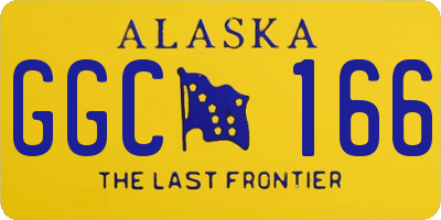 AK license plate GGC166