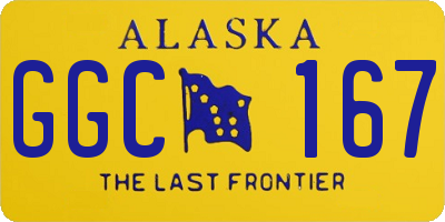 AK license plate GGC167