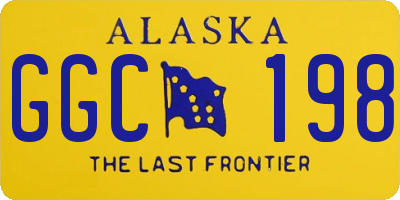 AK license plate GGC198