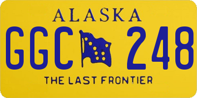AK license plate GGC248