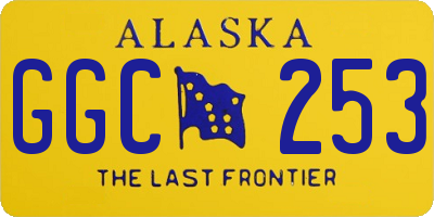 AK license plate GGC253