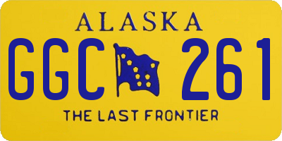 AK license plate GGC261