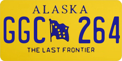 AK license plate GGC264