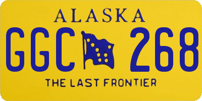 AK license plate GGC268