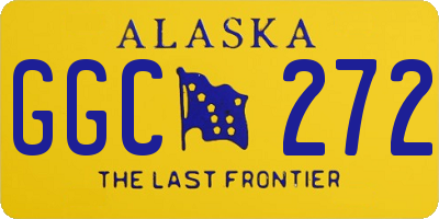 AK license plate GGC272