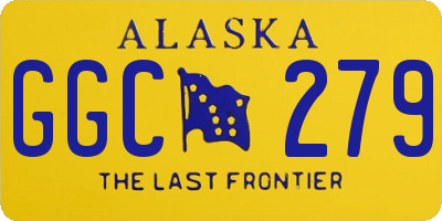 AK license plate GGC279