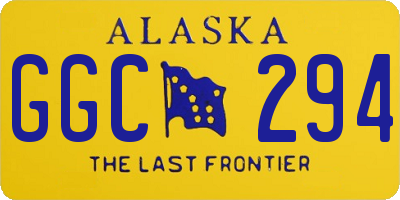 AK license plate GGC294