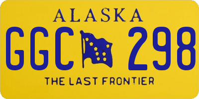 AK license plate GGC298